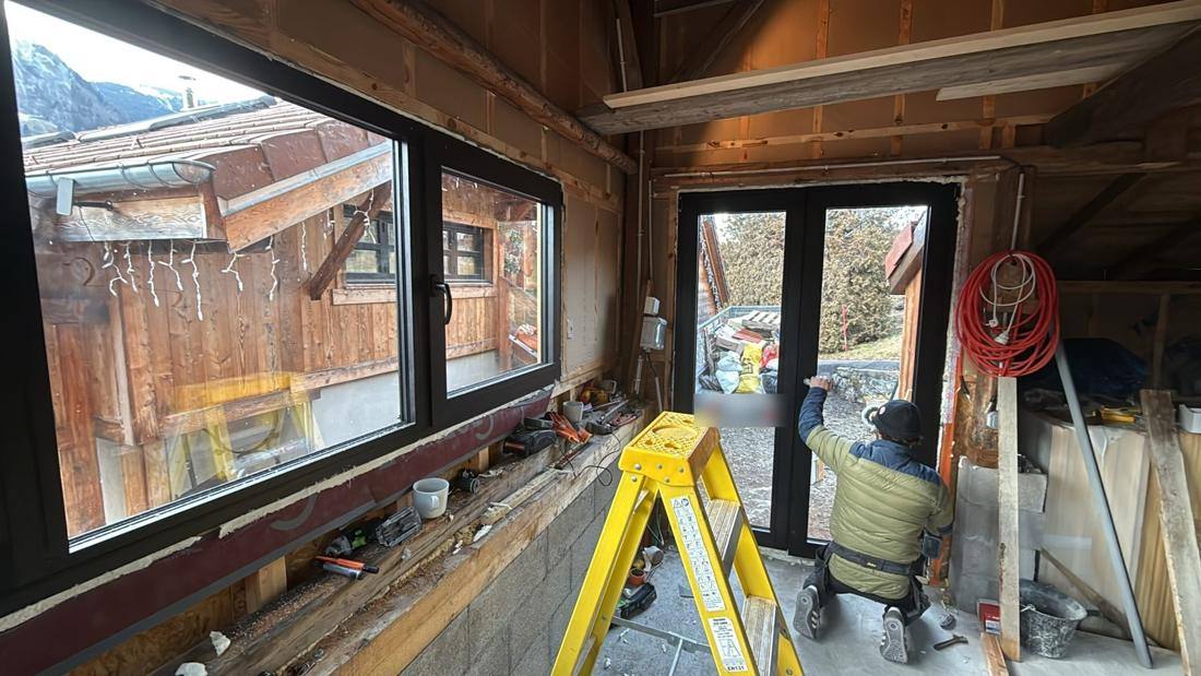 Fitting the windows