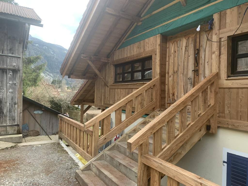 Larch staircase &amp; balustrade